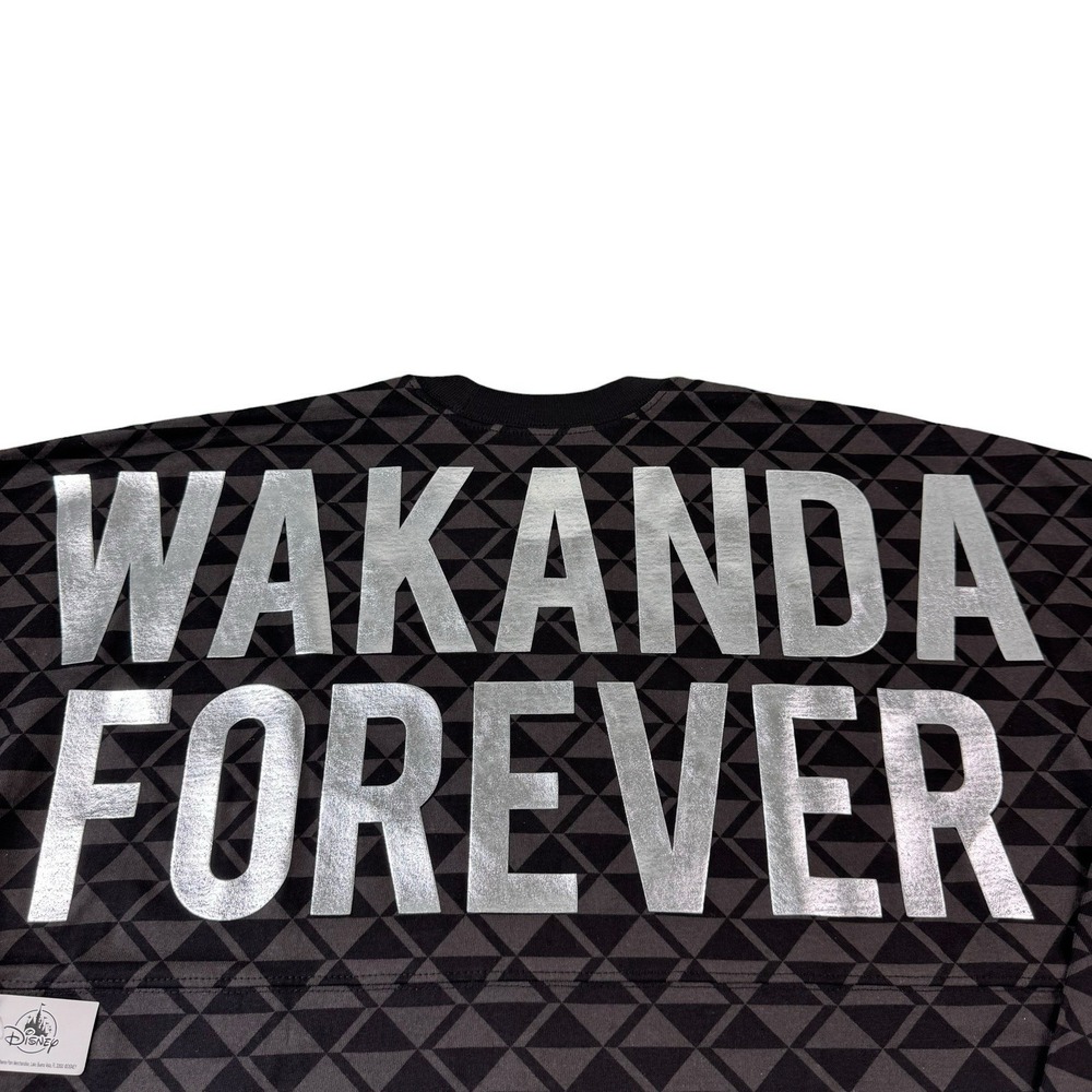NWT Disney Marvel Black Panther Wakanda Forever Spirit Jersey Adult Size Small - Picture 5 of 8